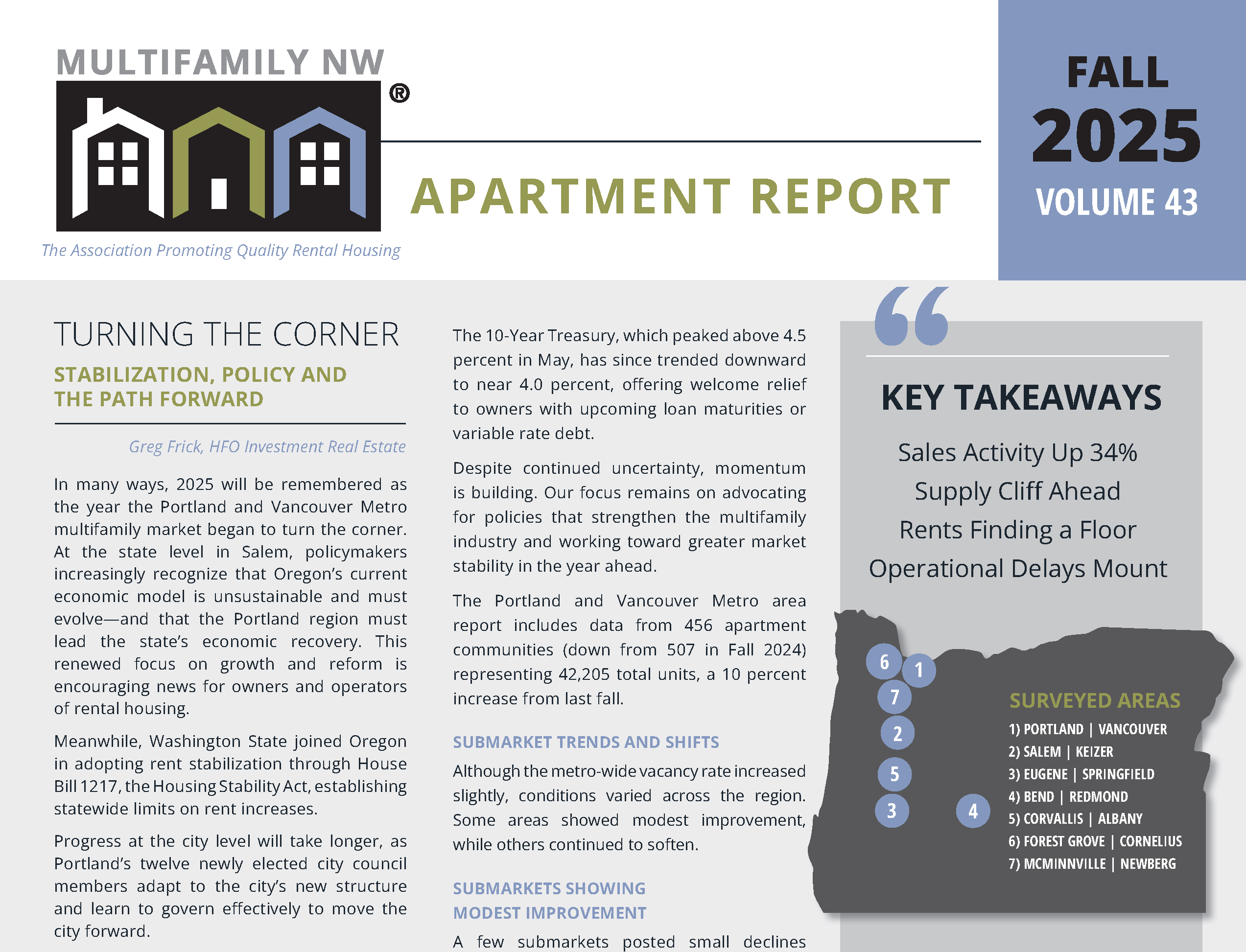  Multifamily NW Apartment Report: Fall 2025 10/16/25